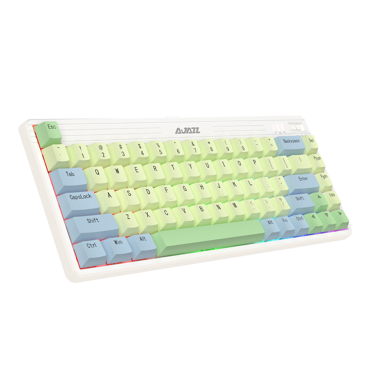 Ajazz AK33 Mechanical Green Axis Mechanical Keyboard w/ Full Backlight