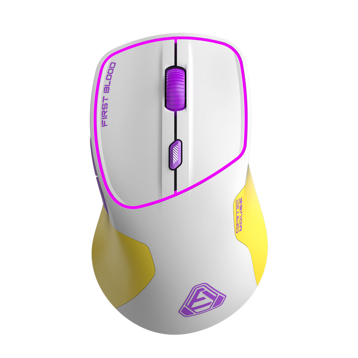 FIRSTBLOOD ONLY GAME. AJ380 69g Lightweight Gaming Mouse with Honeycomb  Shell, RGB Backlit, 16000 DPI PixArt 3338 Sensor, Programmable 6 Buttons