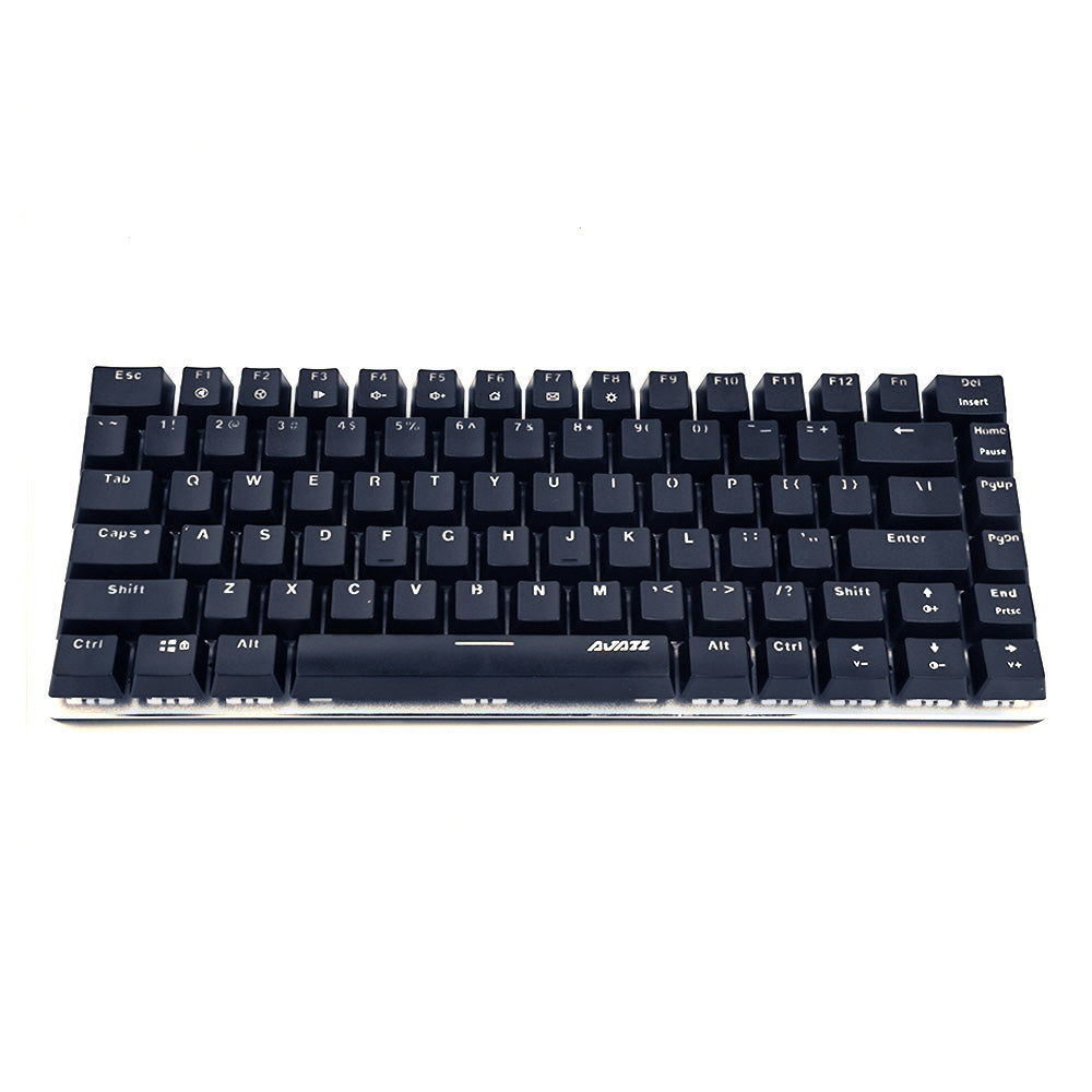 Ajazz AK33 Geek Mechanical Keyboard, 82 Keys Layout, Black Switches, White  LED Backlit, Aluminum Portable Wired Gaming Keyboard, Pluggable Cable, for  Games Work and Daily Use, Black price in UAE