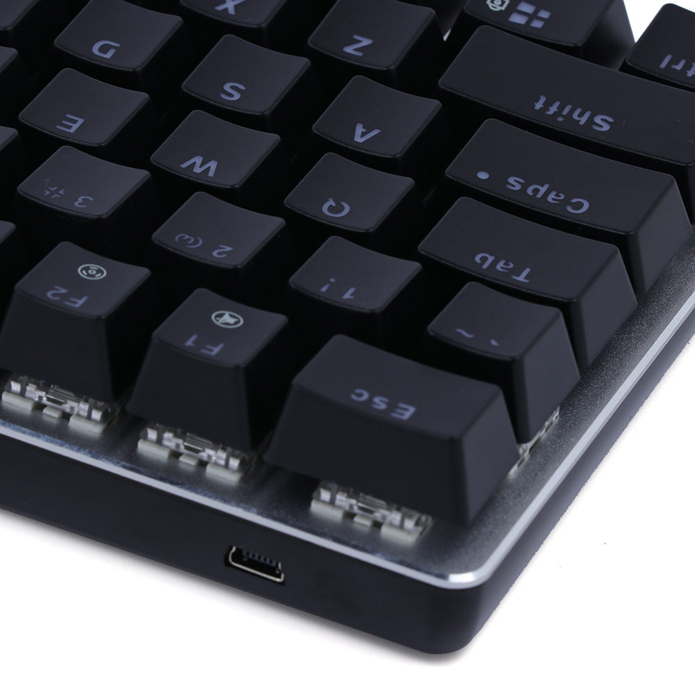 Ajazz AK33 82 keys mechanical keyboard English layout gaming keyboard RGB  backlight black switch wired keyboard, Black Switches RGB Backlit, NA | AK-3