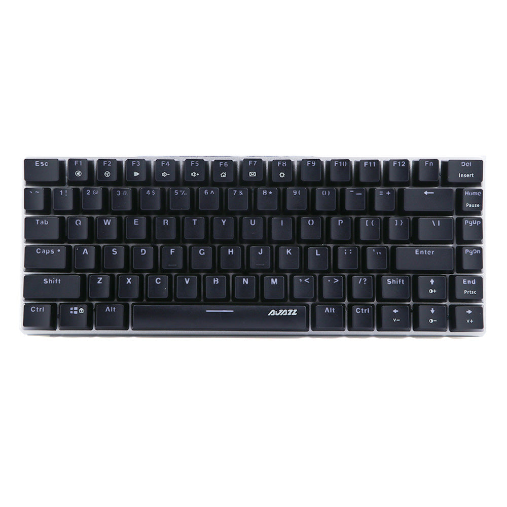 Ajazz AK33 Wired Mechanical Keyboard with LED Backlit, Aluminum Frame  Gaming Keyboard, 82 keys, Brown Switches, Black
